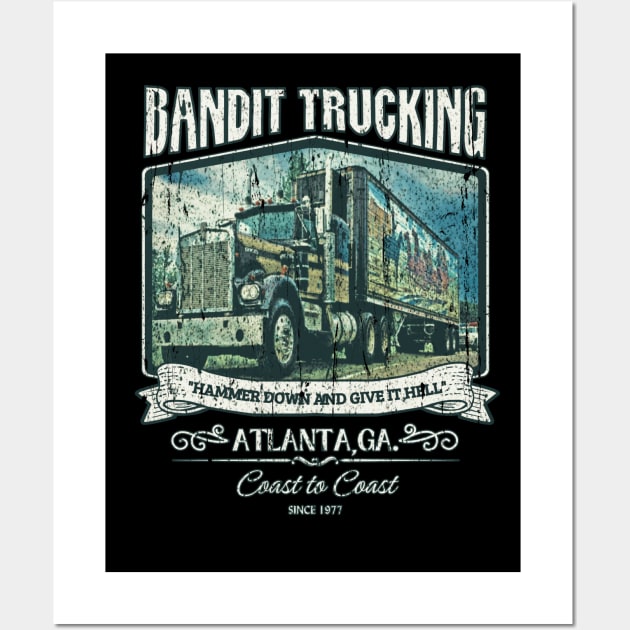 Bandit Trucking 1977 Wall Art by Sultanjatimulyo exe